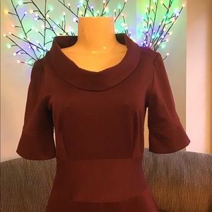 👗🍷Bordeaux Kabuki Dress Size S ✨✨